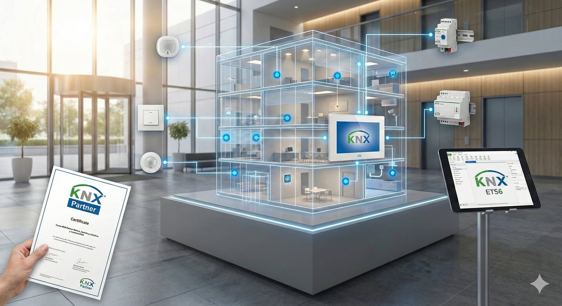 Curso KNX partner básico, domótica, inmótica y sistemas KNX