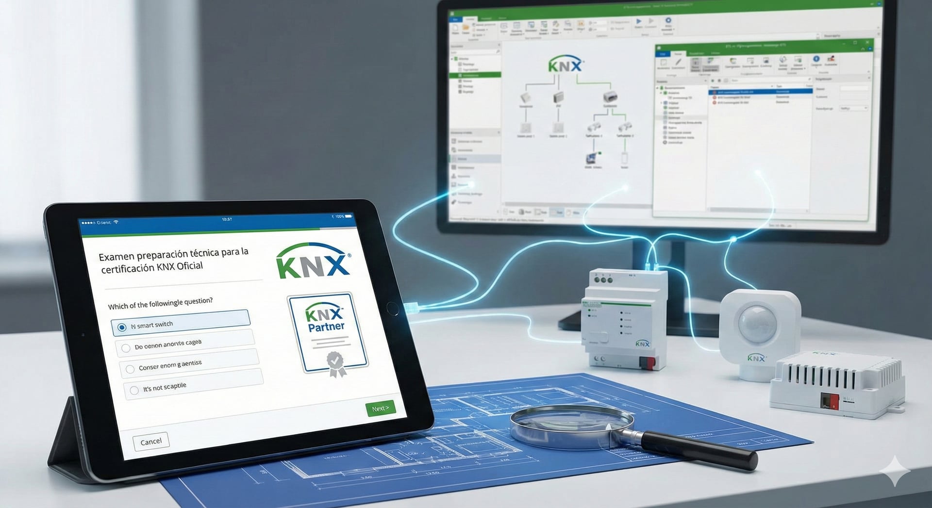 Examen preparación técnica para la certificación KNX Oficial