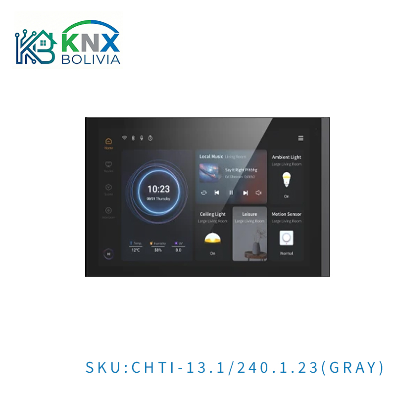 Pantalla Táctil KNX Smart Touch S13 con Secure (Gris)